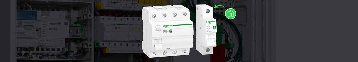 Schutz- und Reiheneinbaugeräte des Herstellers Schneider Electric